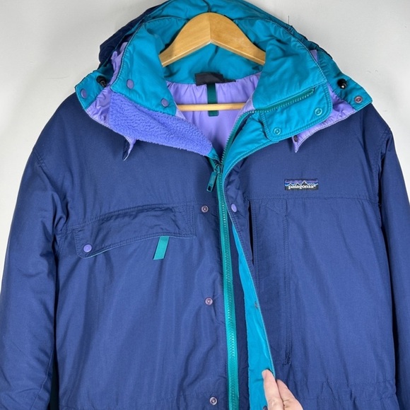 Vintage 90’s Patagonia Hooded Parka Winter Coat Men’s M Women’s L - Picture 4 of 10